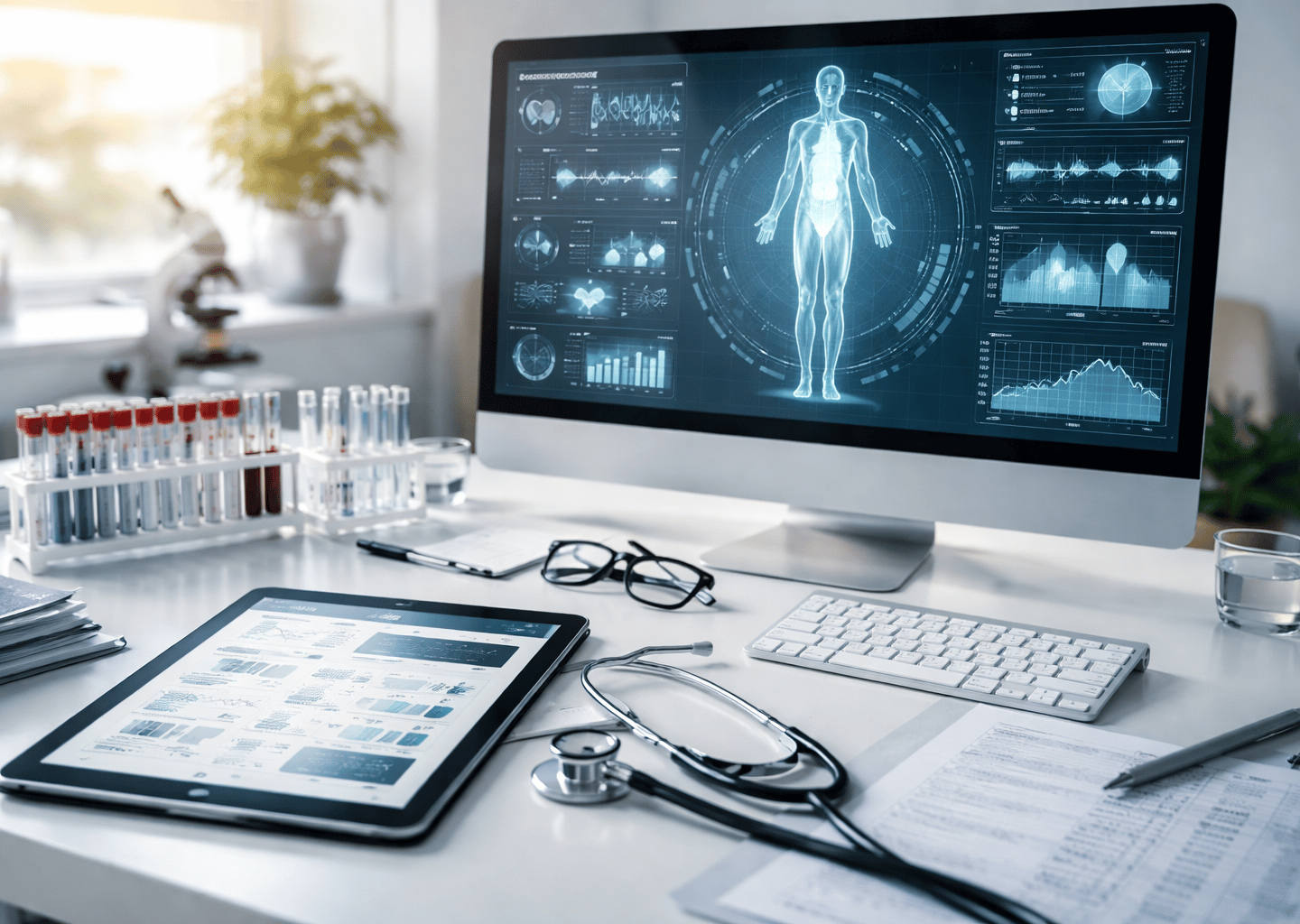 Gesundheitsdiagnostik mit Körperanalyse und Laborwerten